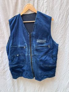 Blue Denim Work Vest