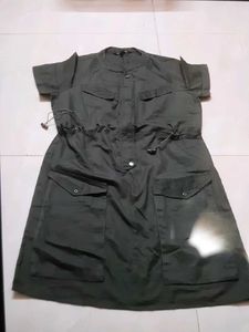 Olive Green Utility Dress
