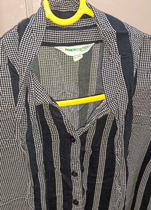 Striped Button-Up Shirt