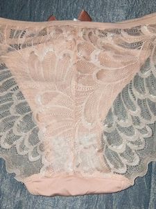 Lace Trim Briefs with Bow Detail