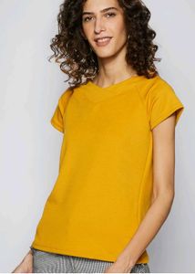 Mustard Yellow V-Neck Top