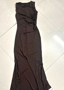 Elegant Ruched Maxi Dress