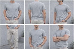 WES Men's Casual Gray T-Shirt XXL Size