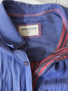 Crimson Club- Men's Blue Long Sleeve Shirt