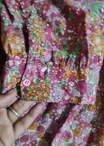 Floral Print Short kurti