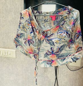 Cute Floral Print Pajama Set