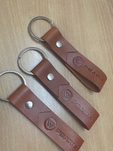 Set of 3 Leather Keychains