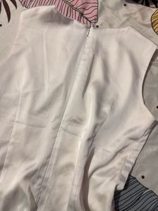 Elegant White Silk top