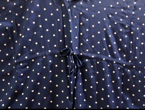 Navy Blue Polka Dot Kaftan