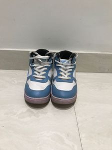 Blue &amp; White High-Top Sneakers