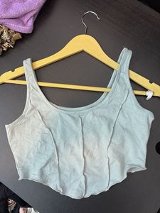 Stylish Grey Corset Tank Top