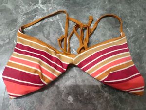 printed bikini top