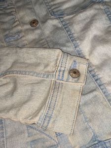 Light Wash Denim Jacket free size