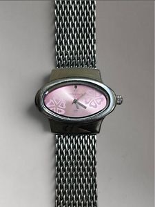 Maxima Pink Dial Mesh Watch