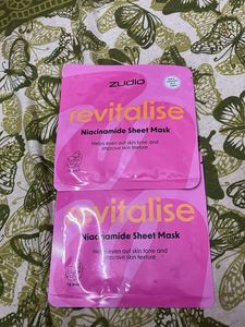 Zudio Revitalise Niacinamide Sheet Masks (2 Pcs)