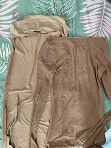2 Piece Brown Maxi Dress