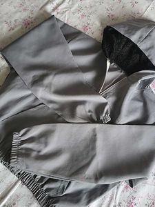 Grey Hooded Zip-Up Jacket