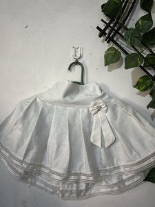 Sparkling White Pleated Skirt