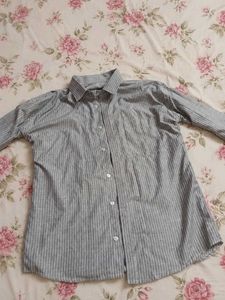 Y2K Striped Button-Up Shirt / unisex
