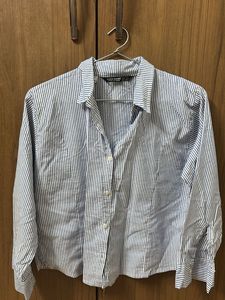 Pinstripe Blue Corset Shirt