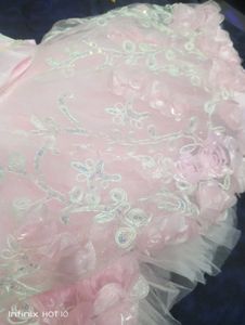 Pink Flower Girl Dress