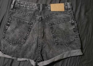 H&amp;M divided grey denim shorts
