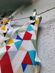Colorful Geometric Print Dress