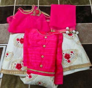 3 In 1 Party Wear Frock Size-26