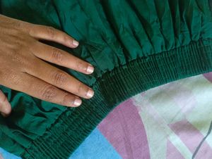 Elegant Green &amp; Yellow Dress Material