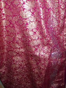 Elegant Pink Banarasi Silk Saree