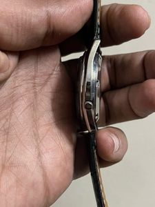 Seiko5 sunburst grey dial watch
