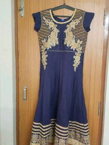 Elegant Navy Anarkali Gown