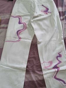 Unique Abstract Print Jeans