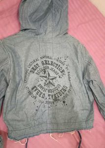 Denim Hooded Jacket
