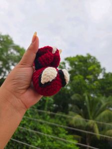 Handmade Crochet Spidey Keychain