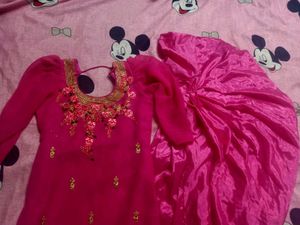 Pink Embroidered Salwar Kameez