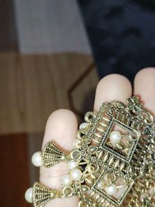 Antique Gold Jhumka Earrings