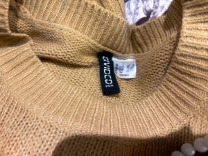 Cozy Mustard Yellow Knit Sweater