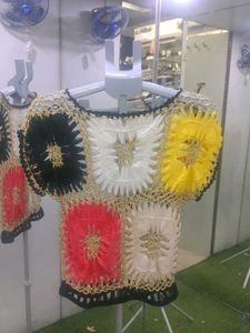 Boho Crochet Patchwork Blouse