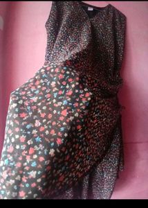 Chic Floral Print Sleeveless Dress