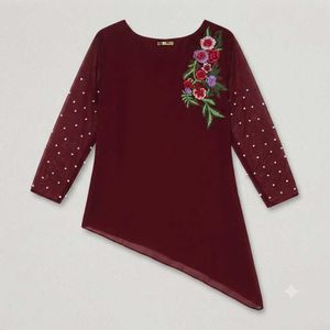 Beutiful Embroidered Kurta with Pants Set