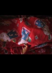 Cute Cartoon Print Red tent house cover