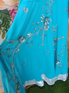 Beautiful Blue Embellished Lehenga Choli
