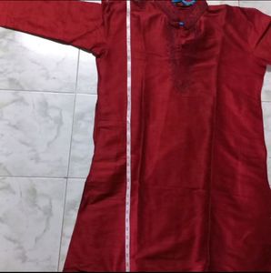 Only Upper Kurta Dark Red Colour