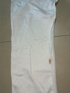 White denim jeans