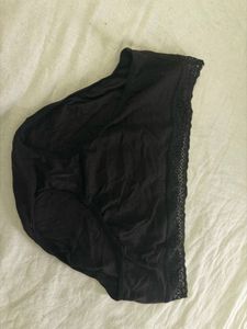 Black Strappy Sports Girl Briefs