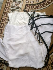 Crop Top With Flare Sleeves