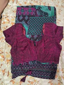 Beautiful Saree with Matching Blouse