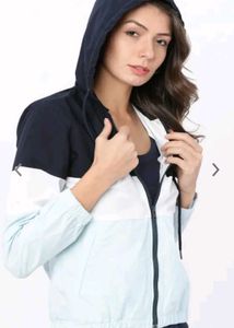 Color Block Hooded Jacket