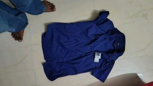 Indian Terrain Blue Slim Fit Shirt